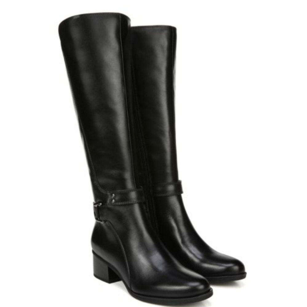 NATURALIZER Black Koka Riding Boots